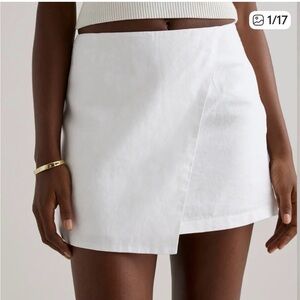 Quince White linen skort